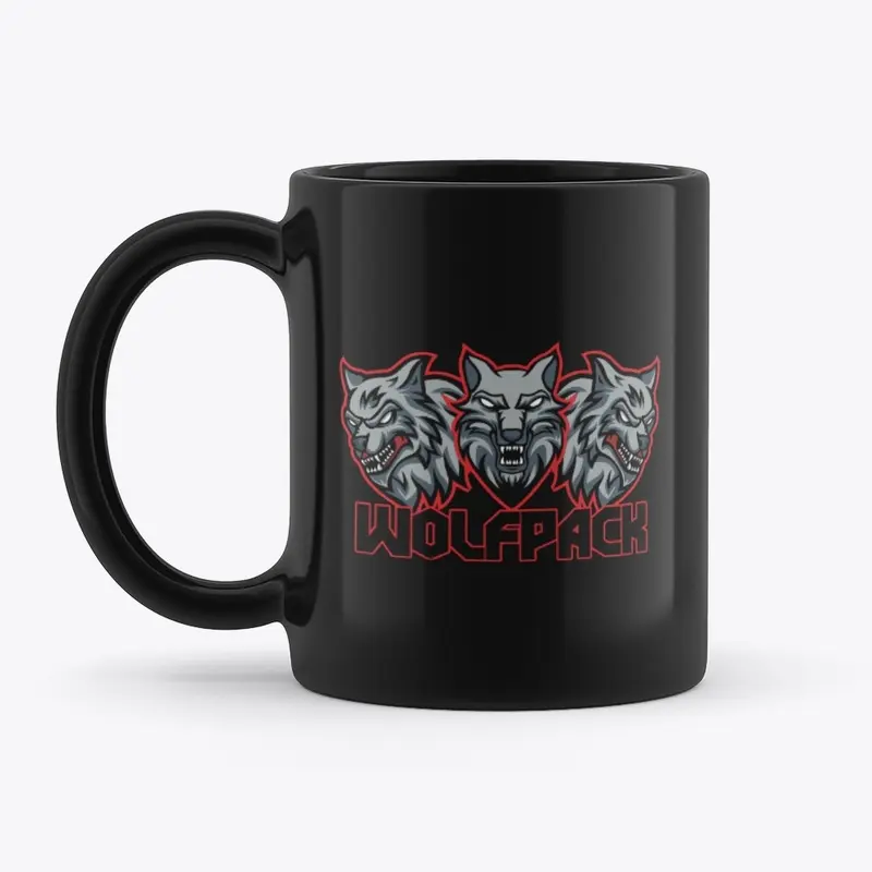 Wolfpack Black Mug